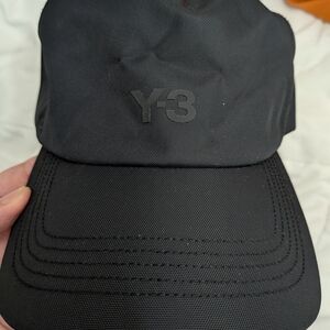 Adidas Y-3 Black Logo Baseball Cap Brand New